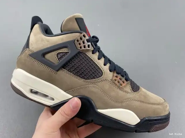1st Kicks AJ4-882335 Brown Retro Jordan 4 x Air Scott TS Travis 0625